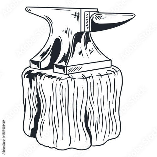 Anvil for blacksmith work