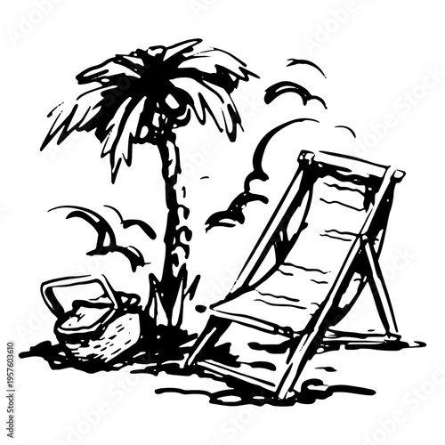 Holidays sun lounger