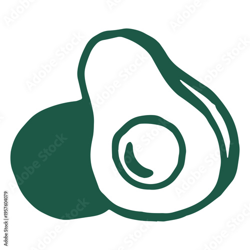 Green avocado stroke