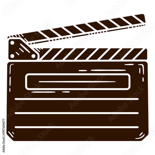 Movie clapper cut out