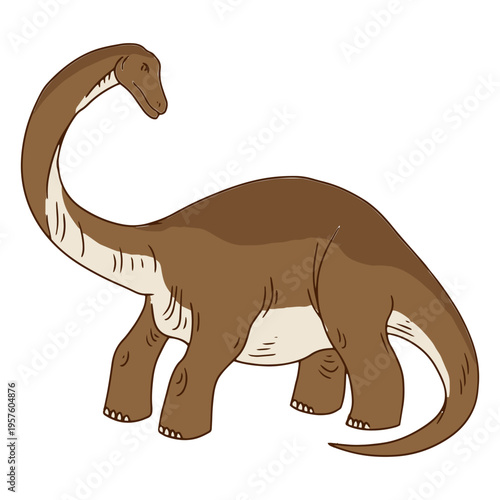 Cartoon dinosaur standing
