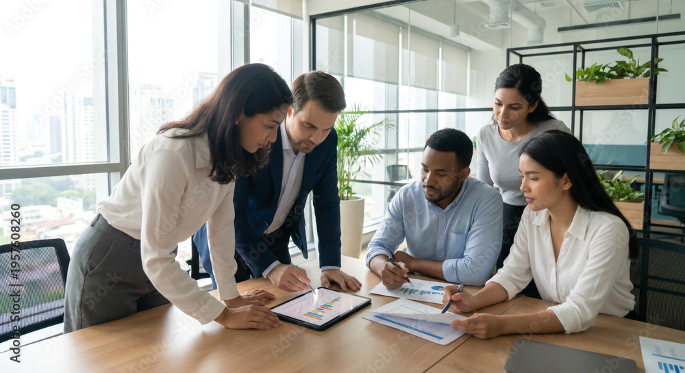 Fototapeta premium business people working together