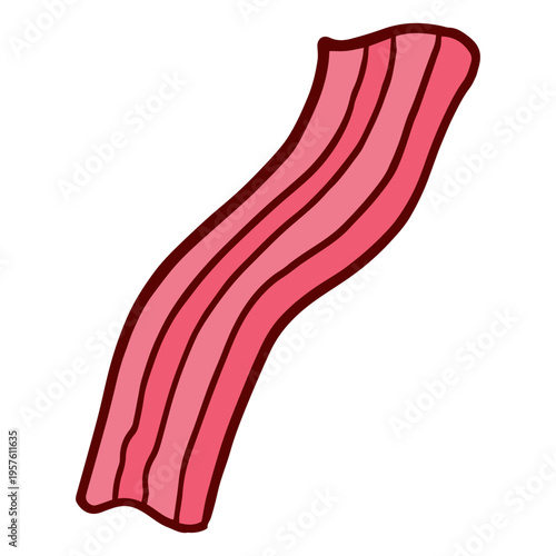 Fried bacon strip