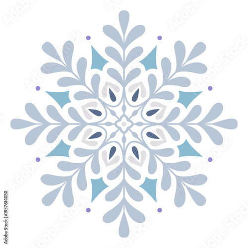 Enchanting winter wonder snowflake