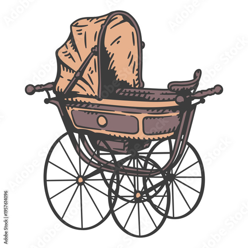 Turn of the century baby carriage