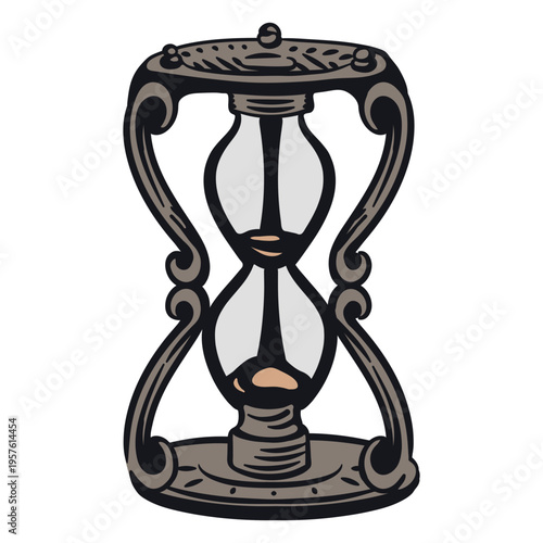 Hourglass illustration antique