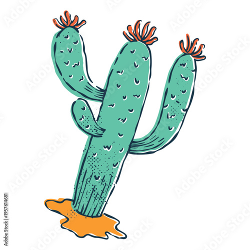 Cactus to celebrate the Day of the dead