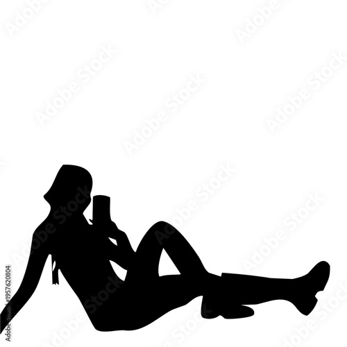 Mujer haciéndose un selfie