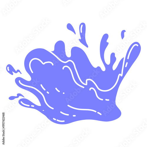 Splashing wave in a water park