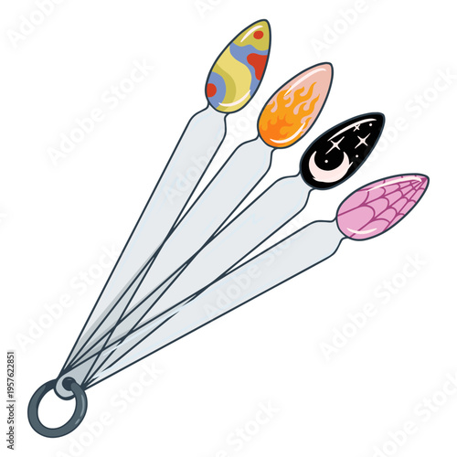 Fingernail adornment design