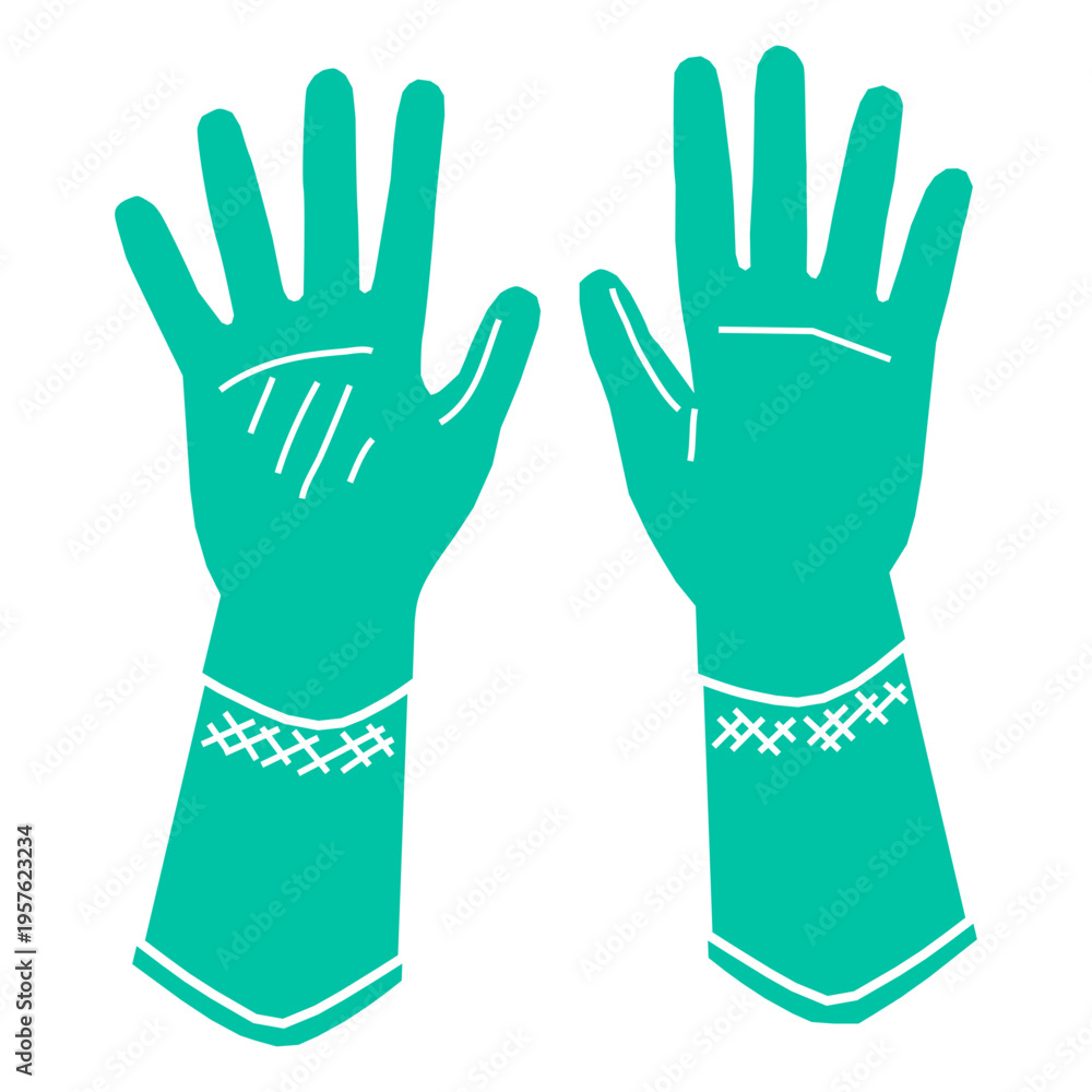 Fototapeta premium Household cleaning gloves