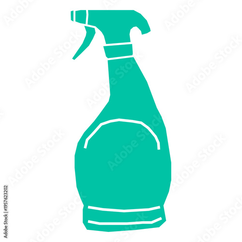 Spray recipient for cleaning