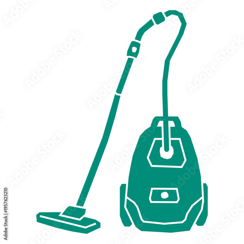 Vacuum cleaner green icon