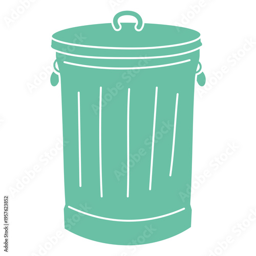 Housekeeping trash can icon