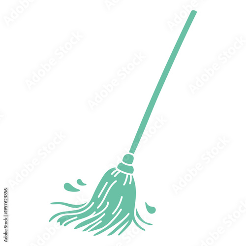Housekeeping mop icon