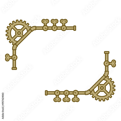 Steampunk frame appearance