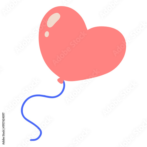 Heart-shaped balloon
