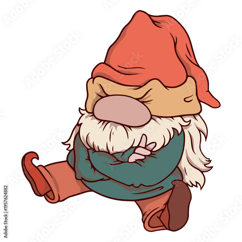 Crossed arms gnome