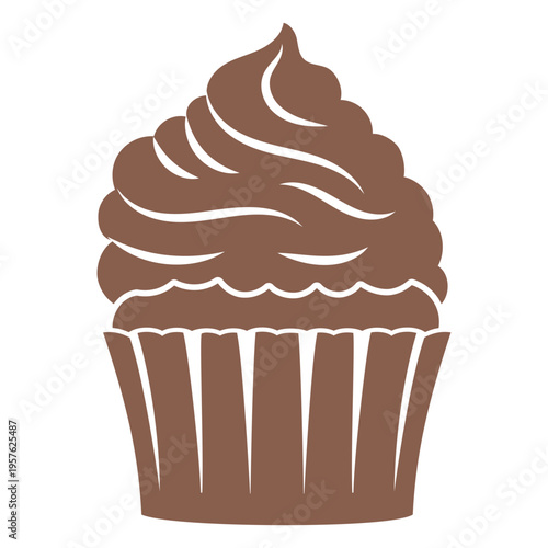 Cupcake cut out chocolate