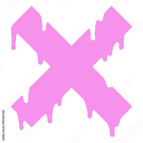 Pink dripping x