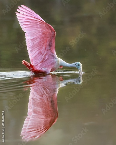 Gorgeous Pink Roseate Spoonbill Everglades National Park Florida 