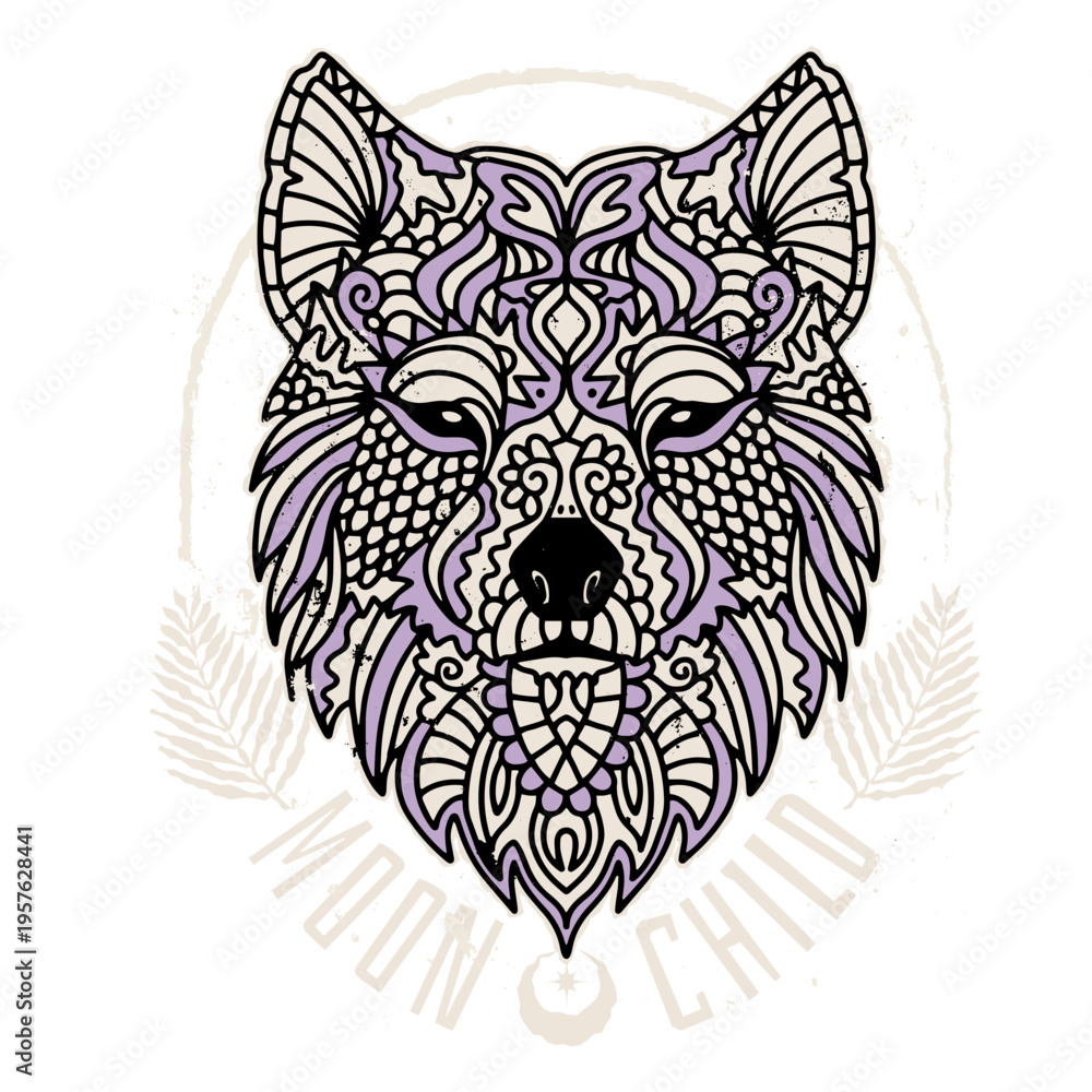 Obraz premium Wolf's head