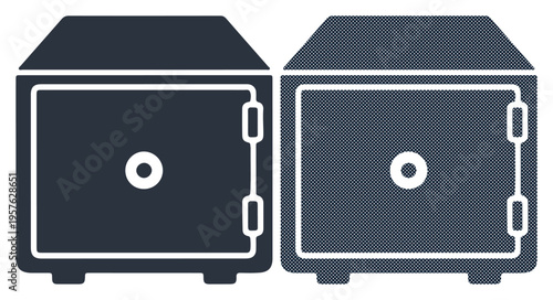Two identical security safes side by side, representing safety and protection.