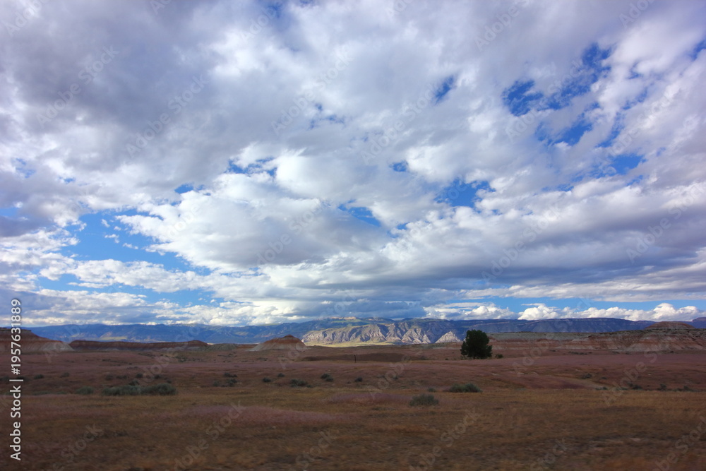 Obraz premium Views on the Red Gulch Rd in Wyoming