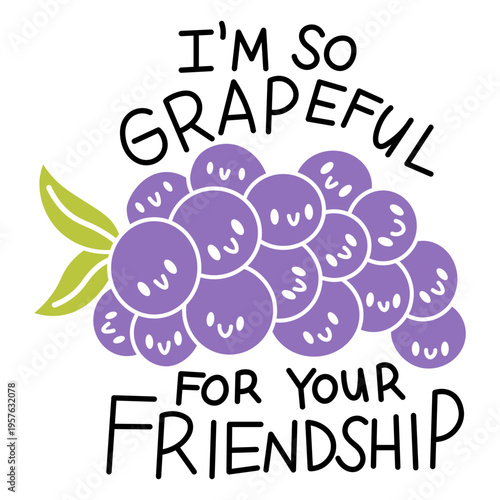 Bunch of purple grapes