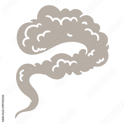 Illustration of a smoke cloud