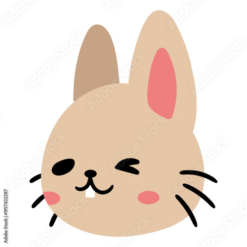 Cute bunny smiling