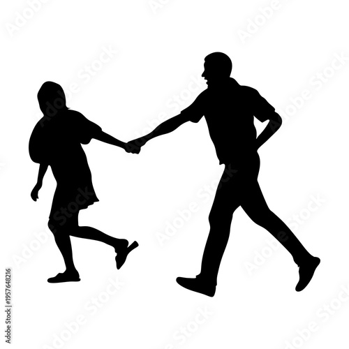 vector silhouette of a couple transparent . silhouette of a couple dancing. silhouette of a couple