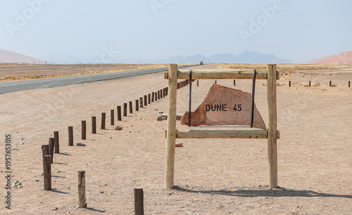 Wallpaper Mural Dune 45 Sign sesriem, Namib Desert, Namibia, Africa Torontodigital.ca