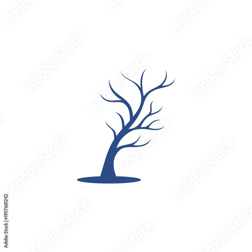 Dead tree branch no leaves.