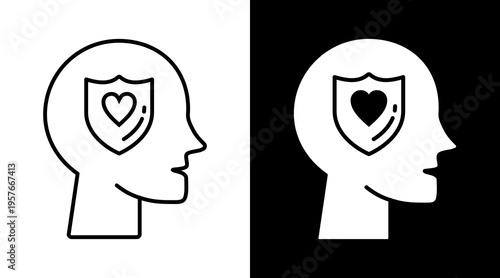 Regulation Icon. Two-Tone Version On Black And White Background