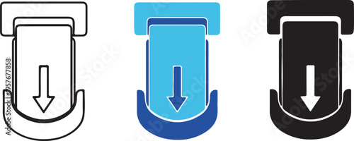 Three plastic buckle clip variants in different colors