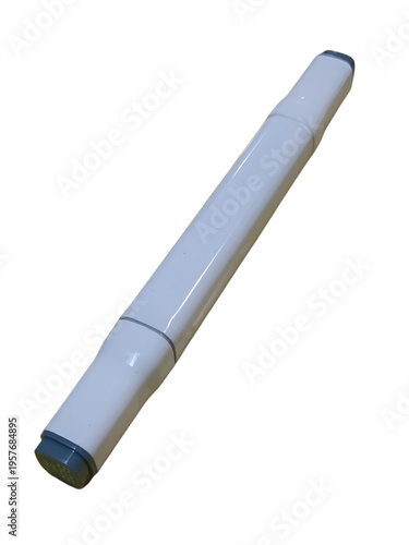 White Marker Pen Isolated on Transparent Background High-Quality PNG