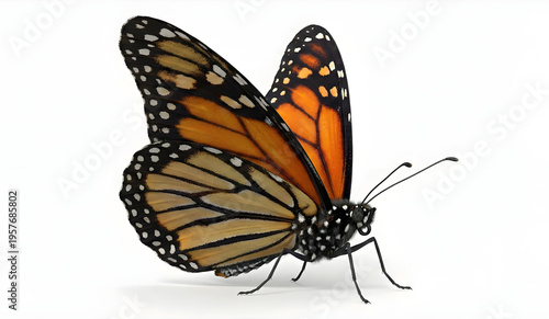 Vibrant Monarch Butterfly Profile