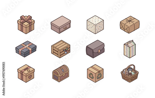 Festive bow topped present, elegant keepsake drawer box, colorful confetti parcel cube, artisan craft paper package, glossy ribbon