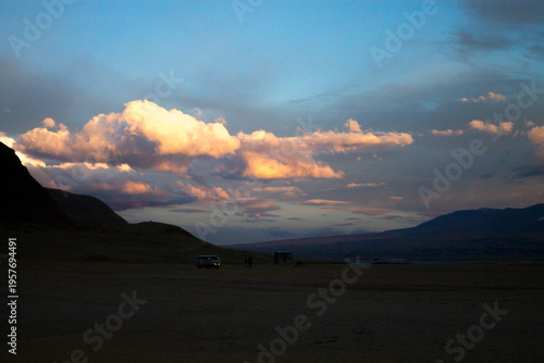 Rest area in remote area in Altai Tavan Bogd National Park, Mongolia