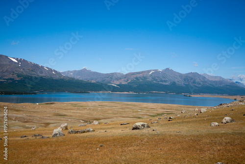 Khoton lake landscape, Altai, Mongolia, Tsengel district