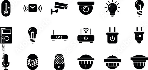 A collection of smart home devices for modern living and automation