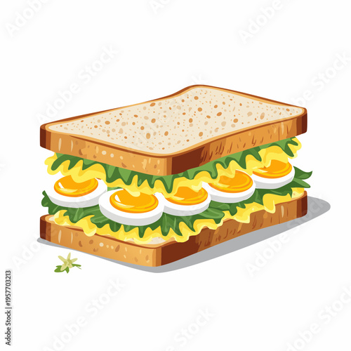 Sandwich mit Eiersalat
