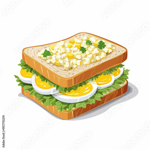 Sandwich mit Eiersalat