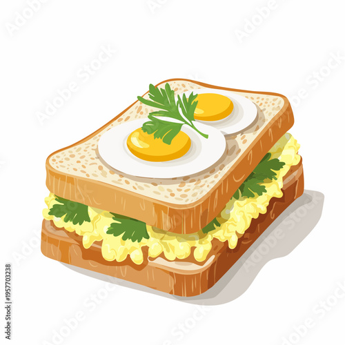 Sandwich mit Eiersalat