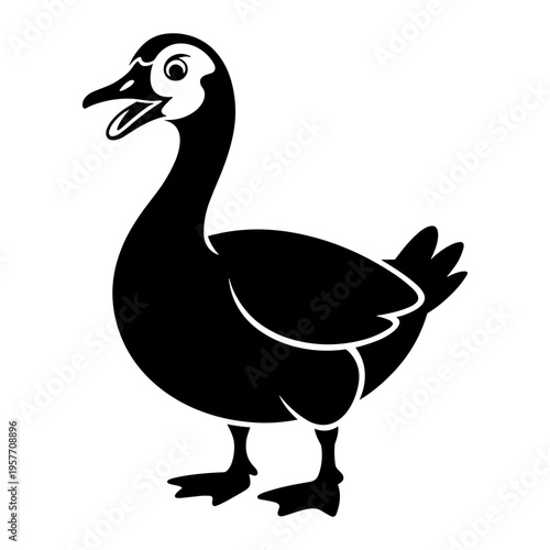 Angry Goose Illustration