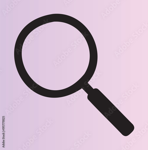 Magnifying glass icon isolated for search and investigation themes