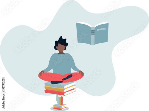 Best book to help entrepreneur success in business, knowledge or skill to succeed and overcome obstacle concept.person's life situation and his activities.