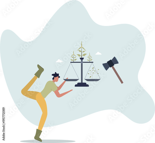 Environment regulation and legal nature standards policy .Sustainable ecology protection.person's life situation and his activities.