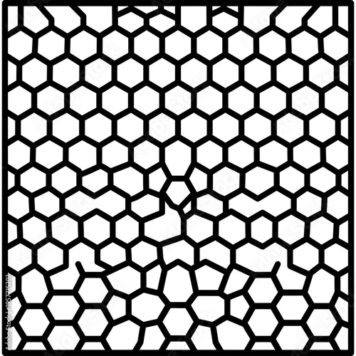 Minimalistic beeswax foundation sheet outline icon